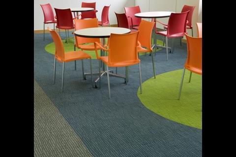 Carpet tiles in Transport Scotland’s offices in Glasgow